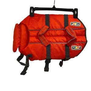 Outward Hound Orange Dog Life Vest Jacket Flotation Device M‎